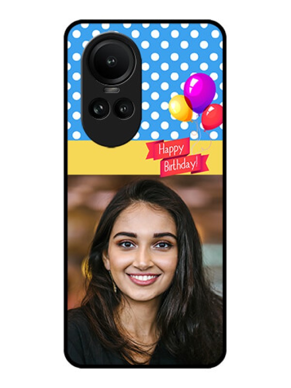 Custom Oppo Reno 10 Pro 5G Custom Metal Phone Case - Happy Birthday Design