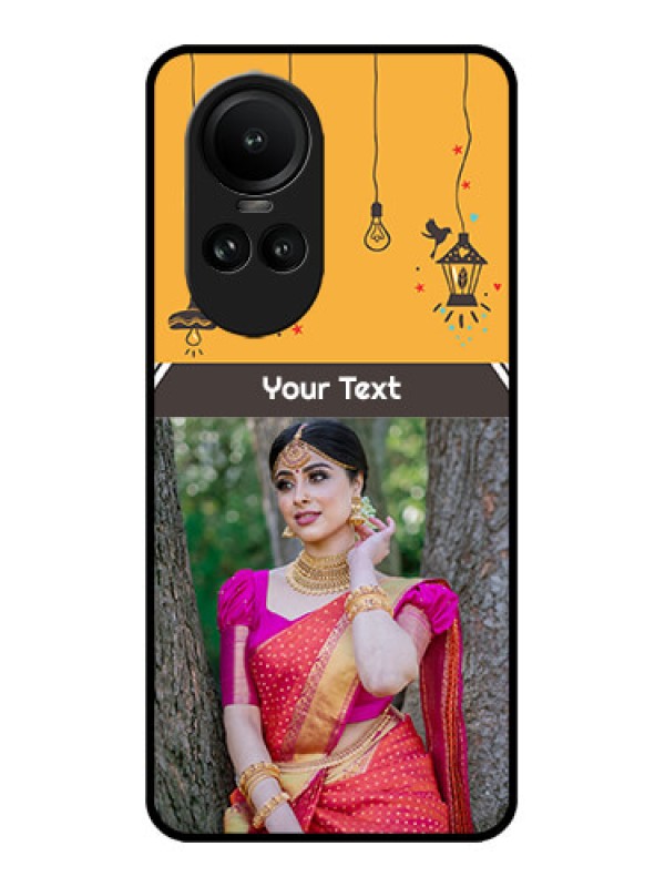 Custom Oppo Reno 10 Pro 5G Custom Metal Phone Case - With Family Picture And Icons