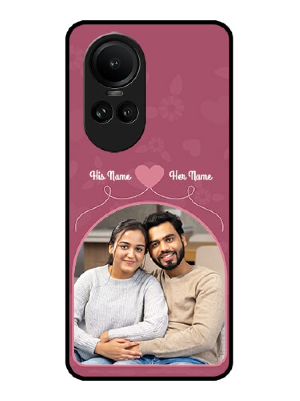 Custom Oppo Reno 10 Pro 5G Custom Metal Phone Case - Love Floral Design