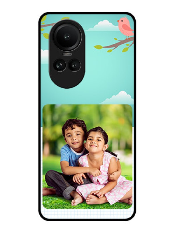 Custom Oppo Reno 10 Pro 5G Custom Metal Phone Case - Doodle Love Design