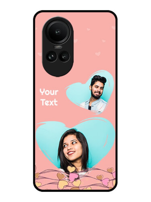 Custom Oppo Reno 10 Pro 5G Custom Metal Phone Case - Love Doodle Design