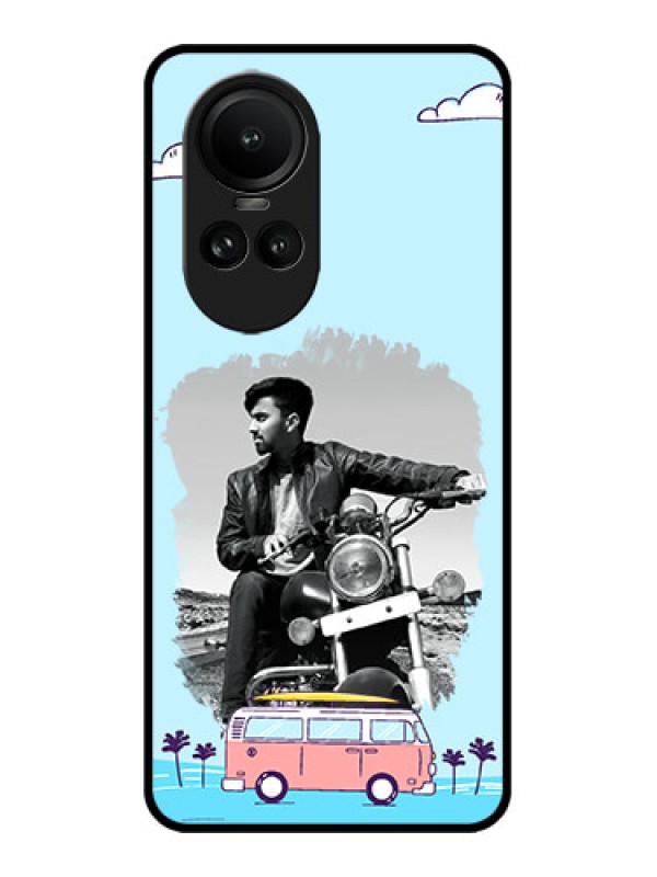 Custom Oppo Reno 10 Pro 5G Custom Metal Phone Case - Travel and Adventure Design