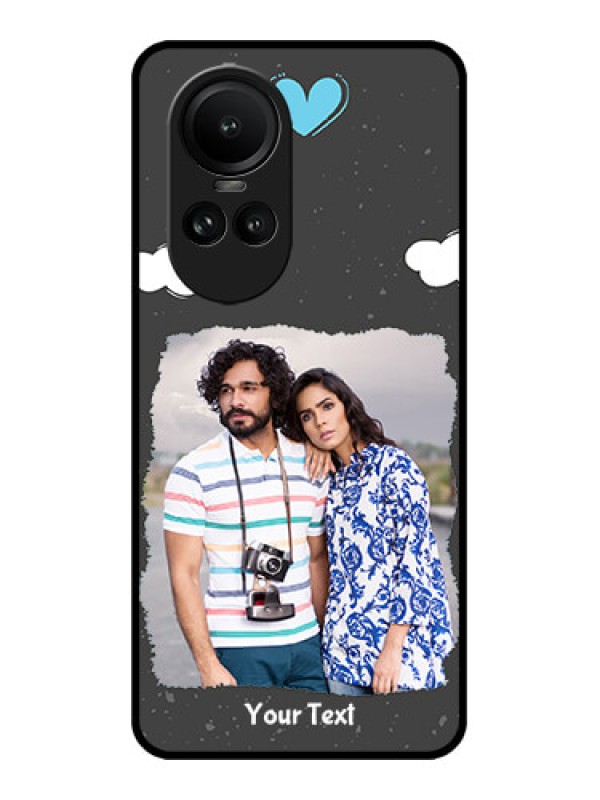 Custom Oppo Reno 10 Pro 5G Custom Metal Phone Case - Splashes With Love Doodles Design