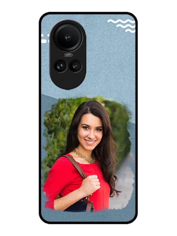 Custom Oppo Reno 10 Pro 5G Custom Metal Phone Case - Grunge Line Art Design