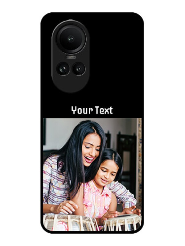 Custom Oppo Reno 10 Pro 5G Custom Metal Phone Case - Photo With Name Design