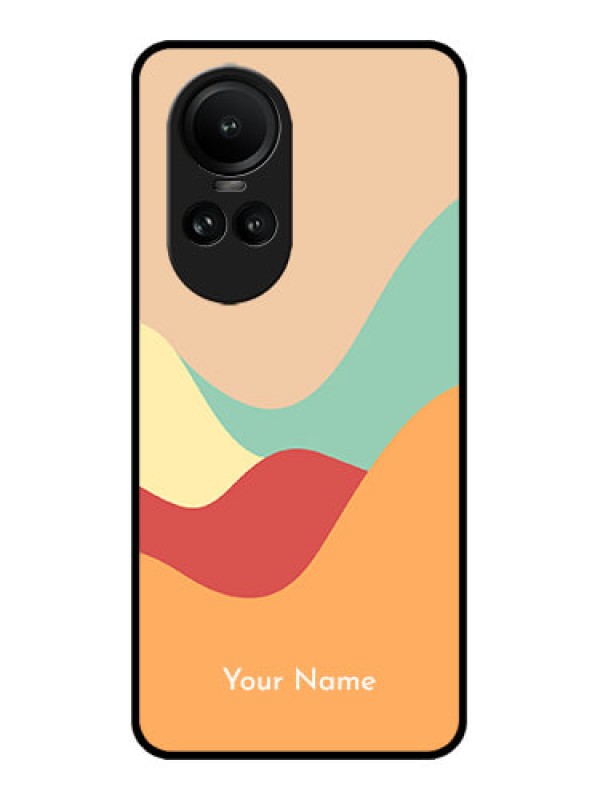 Custom Oppo Reno 10 Pro 5G Custom Metal Phone Case - Ocean Waves Multi - Colour Design