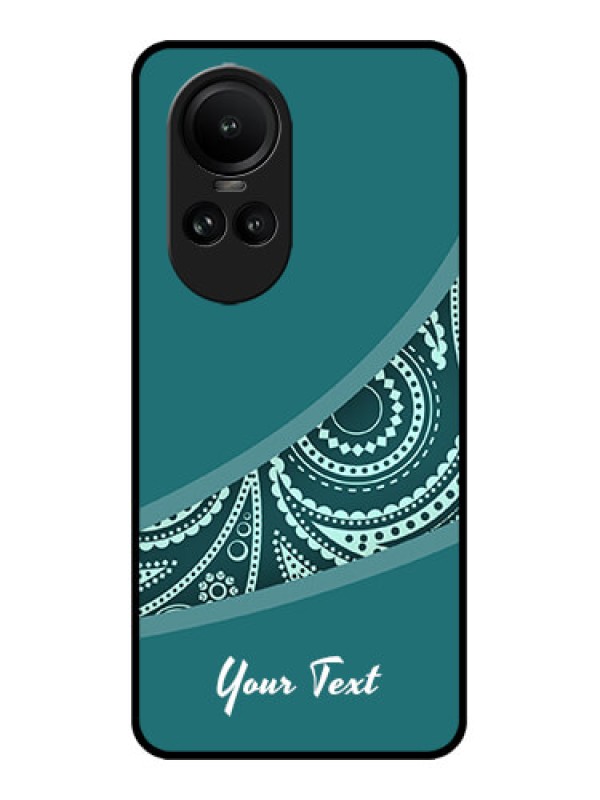 Custom Oppo Reno 10 Pro 5G Custom Metal Phone Case - Semi Visible Floral Design