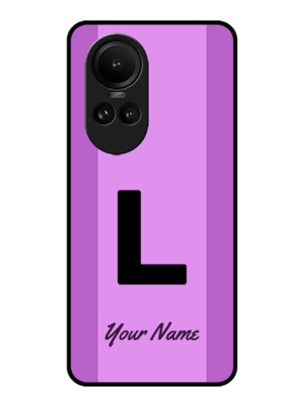 Custom Oppo Reno 10 Pro 5G Custom Metal Phone Case - Tricolor Custom Text Design