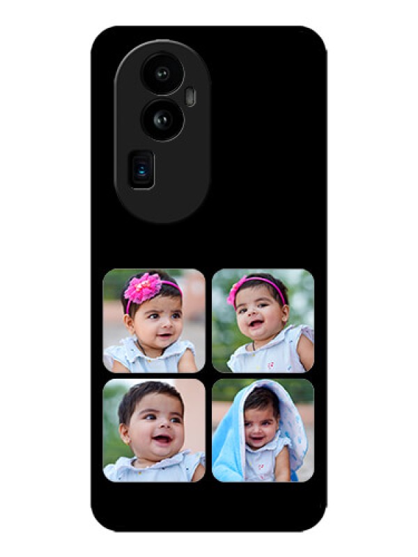 Custom Oppo Reno 10 Pro Plus 5G Custom Metal Phone CaseMultiple Pictures Design