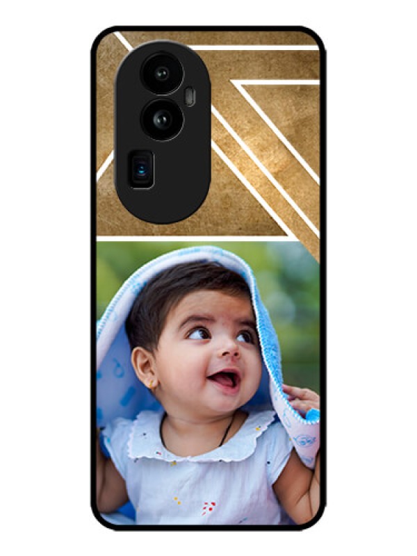 Custom Oppo Reno 10 Pro Plus 5G Custom Metal Phone CaseGradient Abstract Texture Design