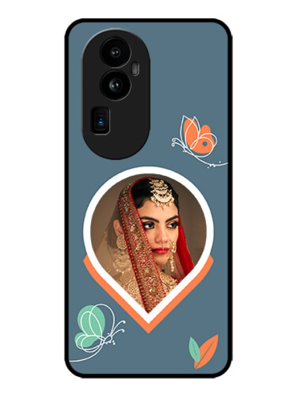 Custom Oppo Reno 10 Pro Plus 5G Custom Metal Phone CaseDroplet Butterflies Design