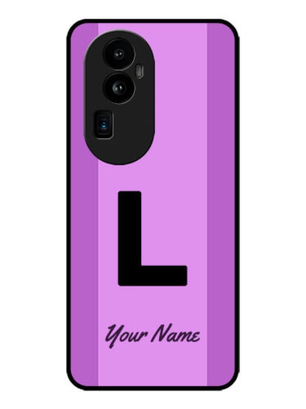 Custom Oppo Reno 10 Pro Plus 5G Custom Metal Phone CaseTricolor Custom Text Design