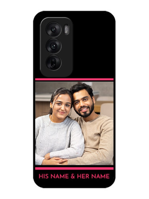 Custom Oppo Reno 12 5G Custom Metal Phone CaseWith Add Text Design