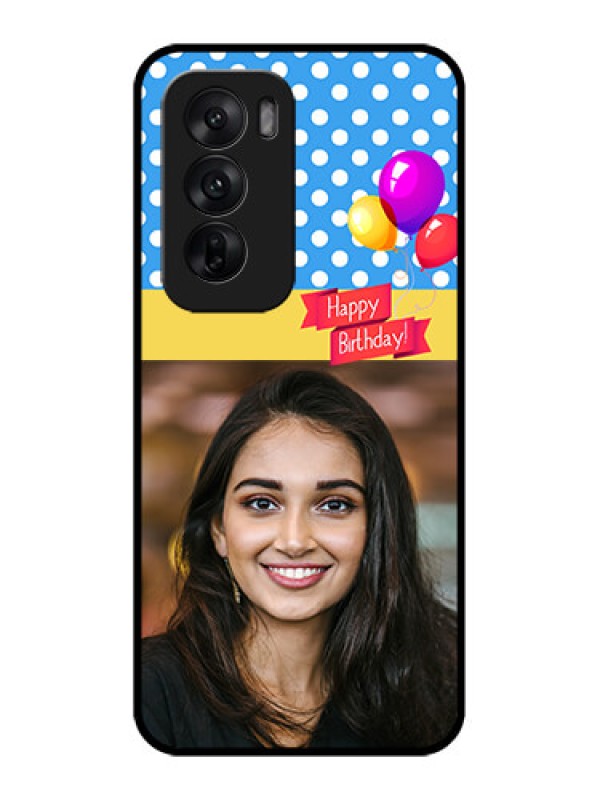 Custom Oppo Reno 12 5G Custom Metal Phone CaseHappy Birthday Design