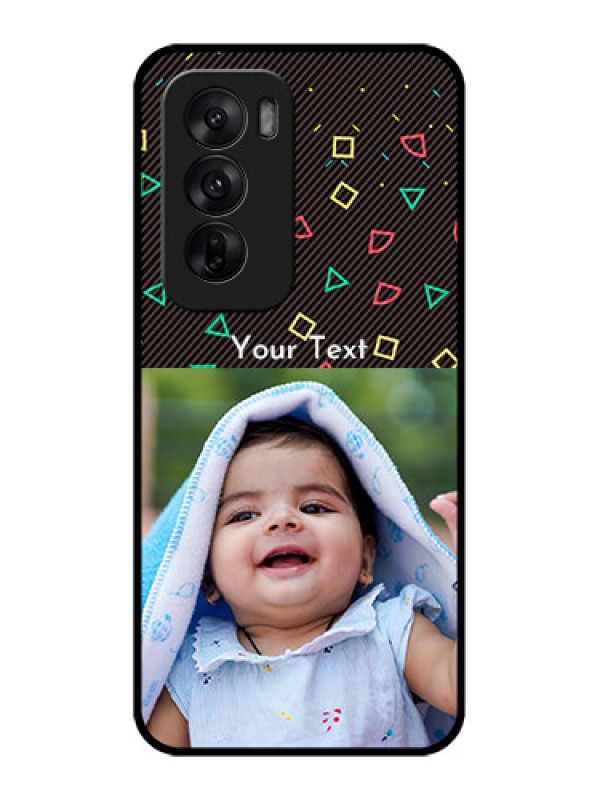 Custom Oppo Reno 12 5G Custom Metal Phone CaseWith Confetti Birthday Design