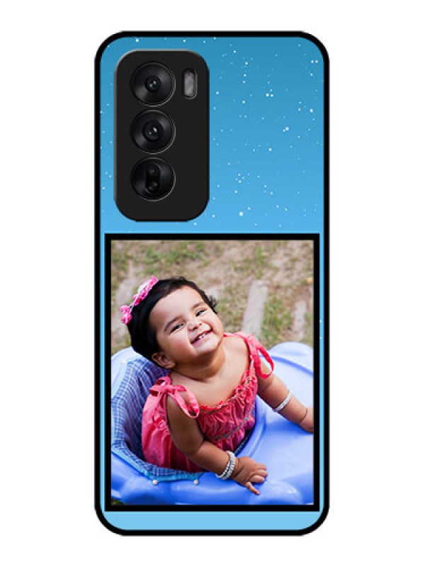 Custom Oppo Reno 12 5G Custom Metal Phone CaseWave Pattern Colorful Design