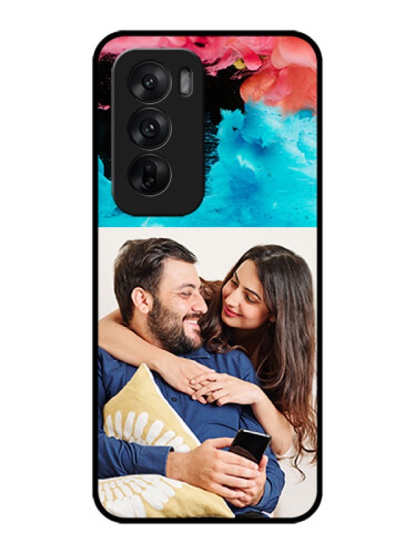 Custom Oppo Reno 12 5G Custom Metal Phone CaseQuote With Acrylic Painting Design