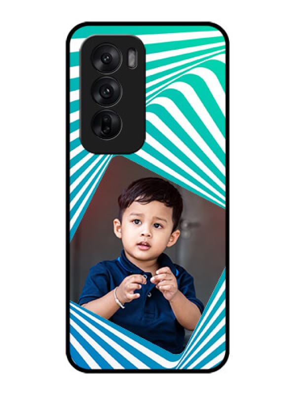 Custom Oppo Reno 12 5G Custom Metal Phone CaseAbstract Spiral Design