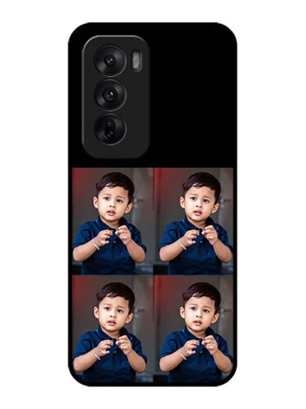 Custom Oppo Reno 12 5G Custom Metal Phone Case4 Image Holder Design