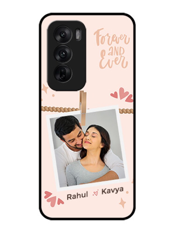 Custom Oppo Reno 12 5G Custom Metal Phone CaseForever And Ever Love Design