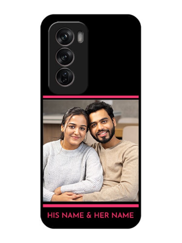 Custom Oppo Reno 12 Pro 5G Custom Metal Phone CaseWith Add Text Design