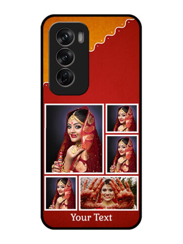 Custom Oppo Reno 12 Pro 5G Custom Metal Phone CaseWedding Pic Upload Design