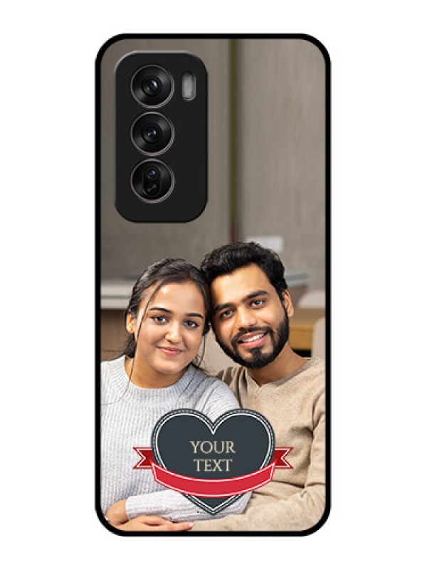 Custom Oppo Reno 12 Pro 5G Custom Metal Phone CaseJust Married Couple Design