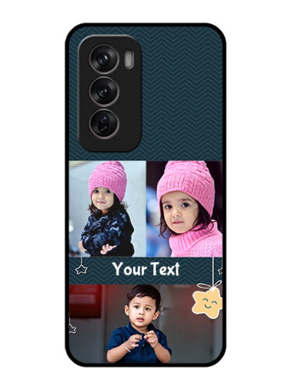 Custom Oppo Reno 12 Pro 5G Custom Metal Phone CaseHanging Stars Design