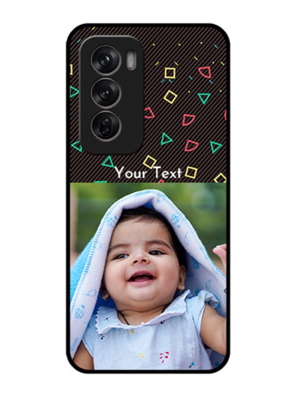 Custom Oppo Reno 12 Pro 5G Custom Metal Phone CaseWith Confetti Birthday Design