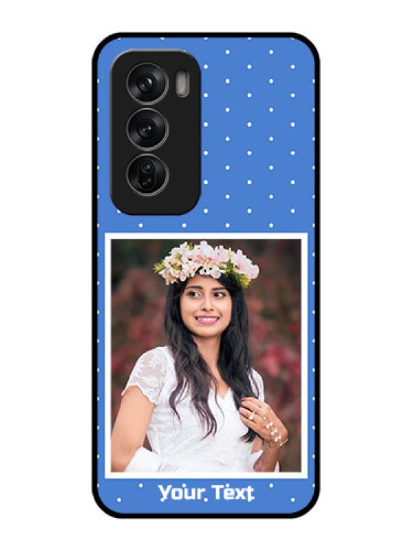 Custom Oppo Reno 12 Pro 5G Custom Metal Phone CasePolka Dots Design