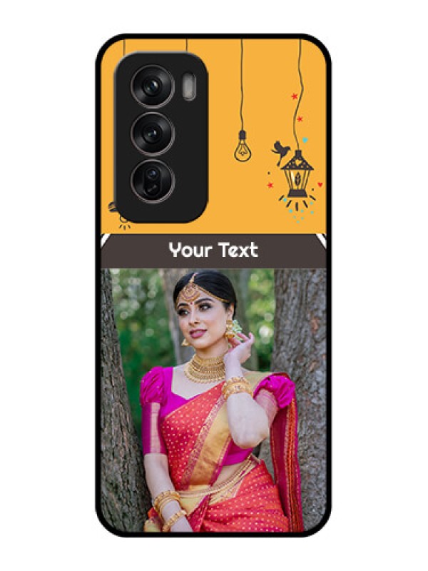 Custom Oppo Reno 12 Pro 5G Custom Metal Phone CaseWith Family Picture And Icons