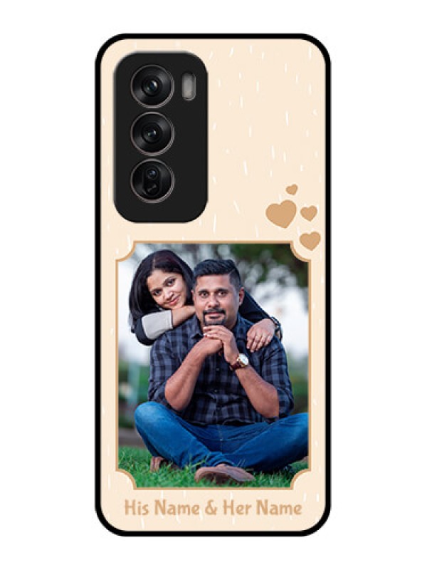 Custom Oppo Reno 12 Pro 5G Custom Metal Phone CaseWith Confetti Love Design