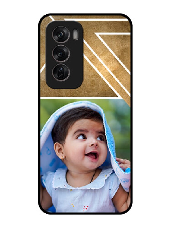 Custom Oppo Reno 12 Pro 5G Custom Metal Phone CaseGradient Abstract Texture Design