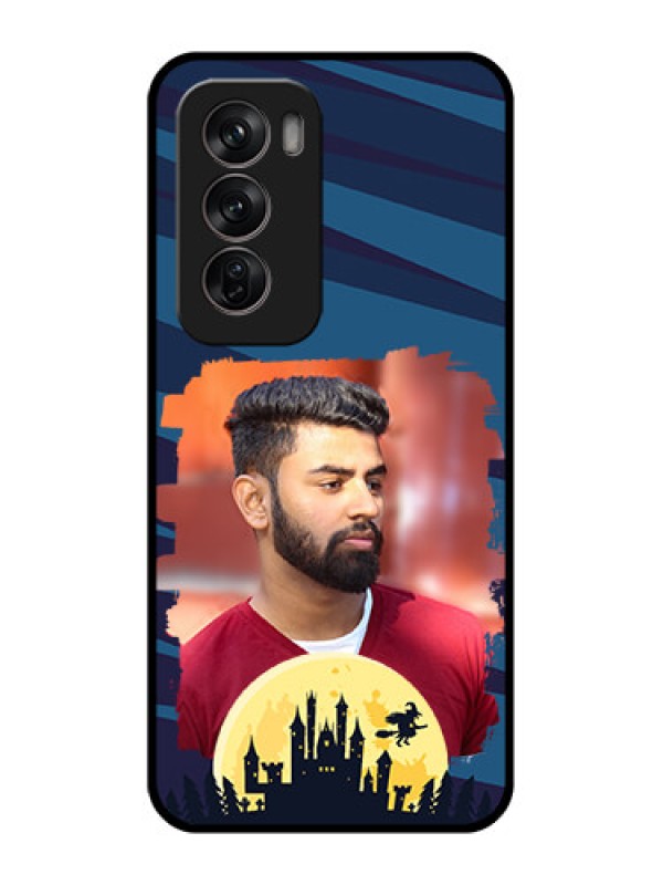 Custom Oppo Reno 12 Pro 5G Custom Metal Phone CaseHalloween Witch Design