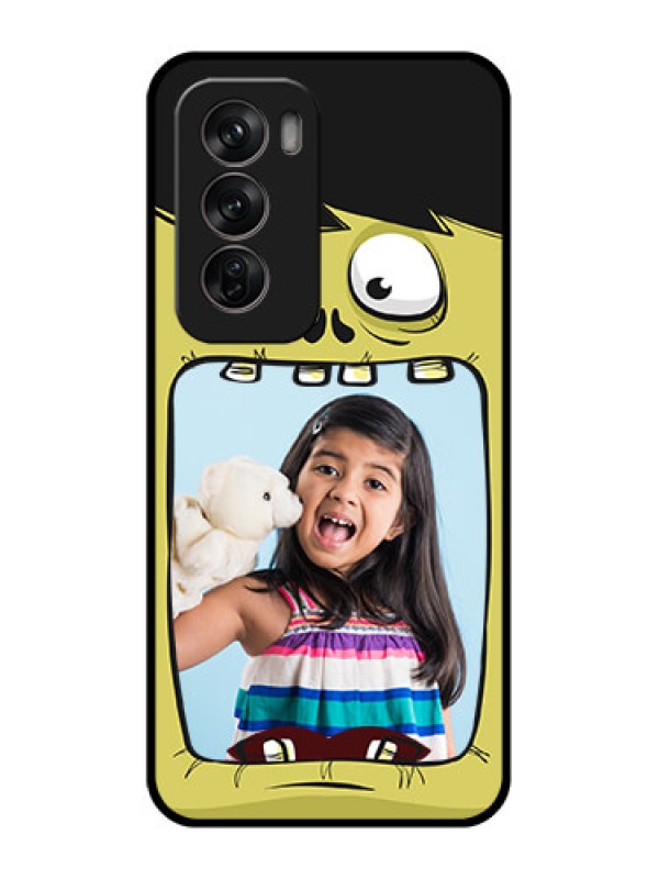 Custom Oppo Reno 12 Pro 5G Custom Metal Phone CaseCartoon Monster Back Case Design