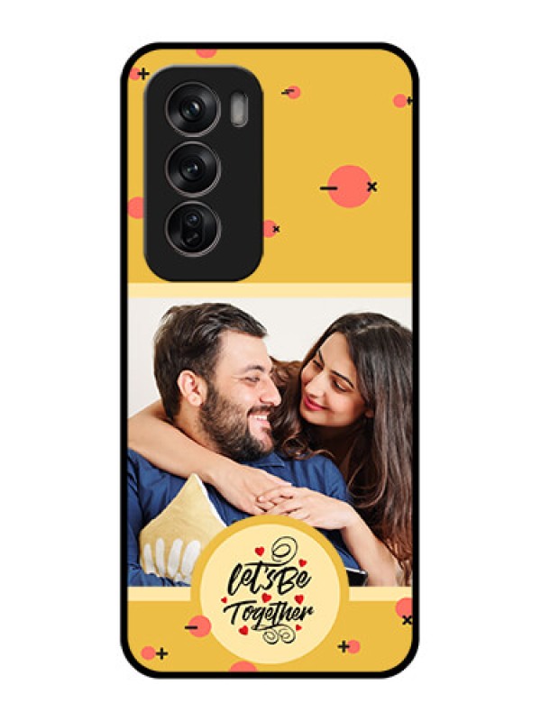 Custom Oppo Reno 12 Pro 5G Custom Metal Phone CaseLets Be Together Design