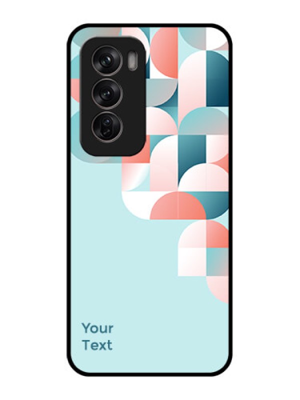 Custom Oppo Reno 12 Pro 5G Custom Metal Phone CaseStylish Semi - Circle Pattern Design