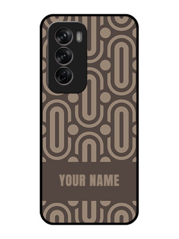 Custom Oppo Reno 12 Pro 5G Custom Metal Phone CaseCaptivating Zero Pattern Design