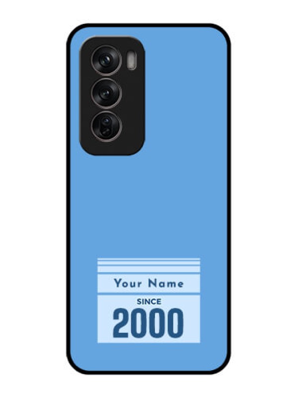 Custom Oppo Reno 12 Pro 5G Custom Metal Phone CaseCustom Year Of Birth Design