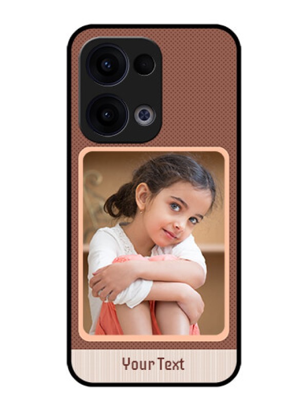 Custom Reno 13 5G Custom Metal Phone CaseSimple Pic Upload Design