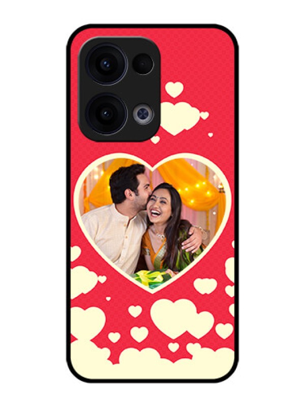 Custom Reno 13 5G Custom Metal Phone CaseLove Symbols Phone Cover Design