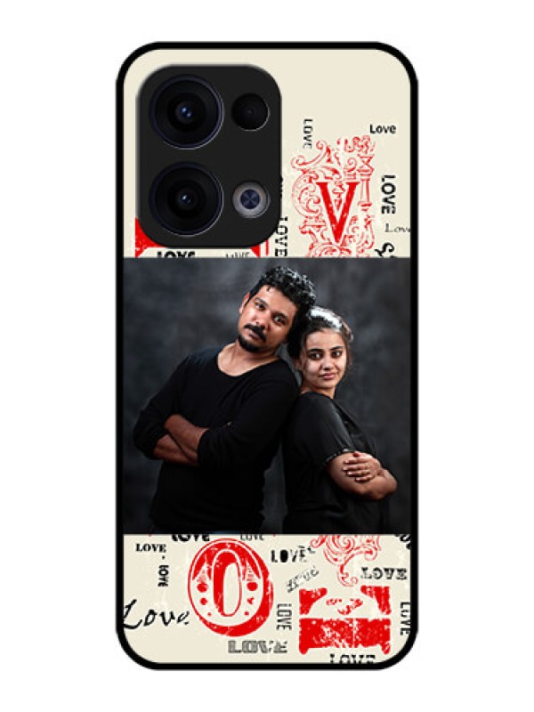 Custom Reno 13 5G Custom Metal Phone CaseTrendy Love Design Case