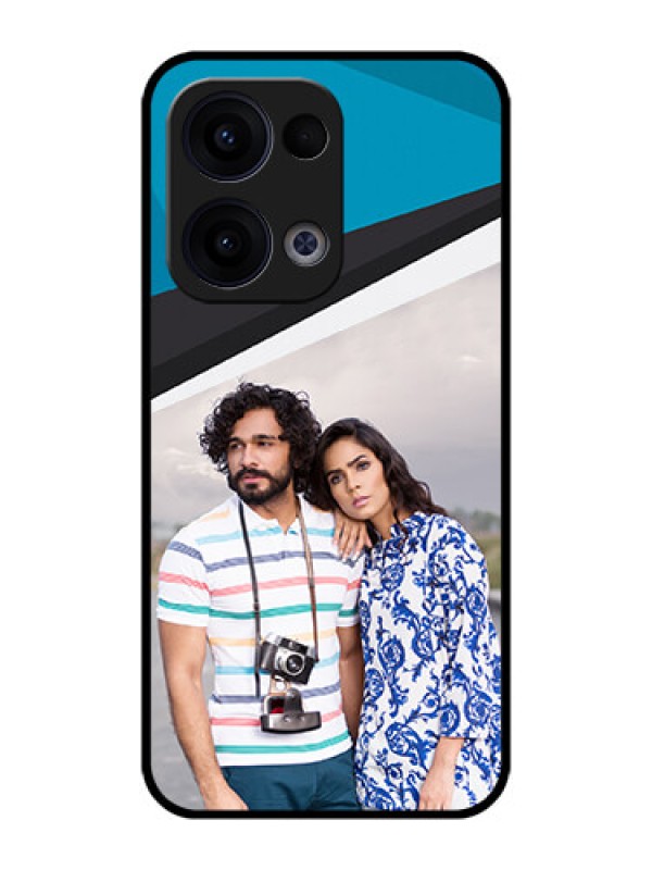 Custom Reno 13 5G Custom Metal Phone CaseSimple Pattern Photo Upload Design