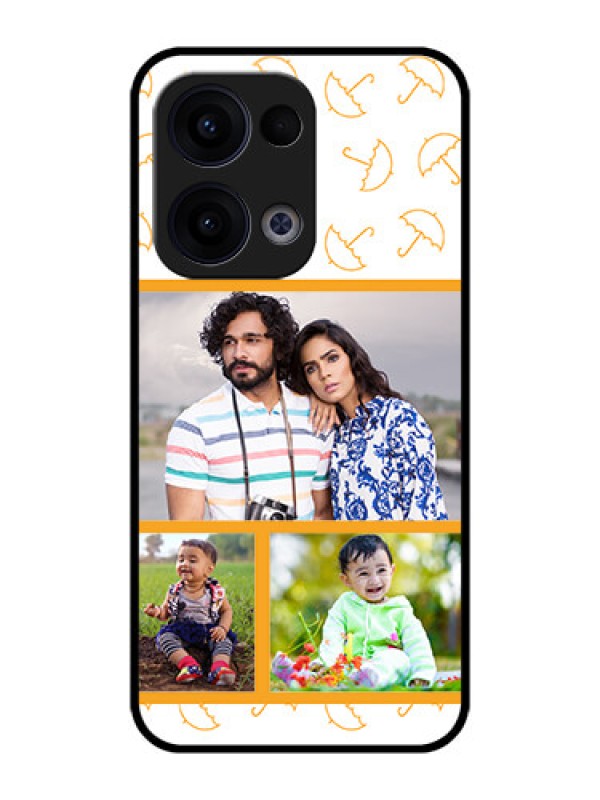 Custom Reno 13 5G Custom Metal Phone CaseYellow Pattern Design