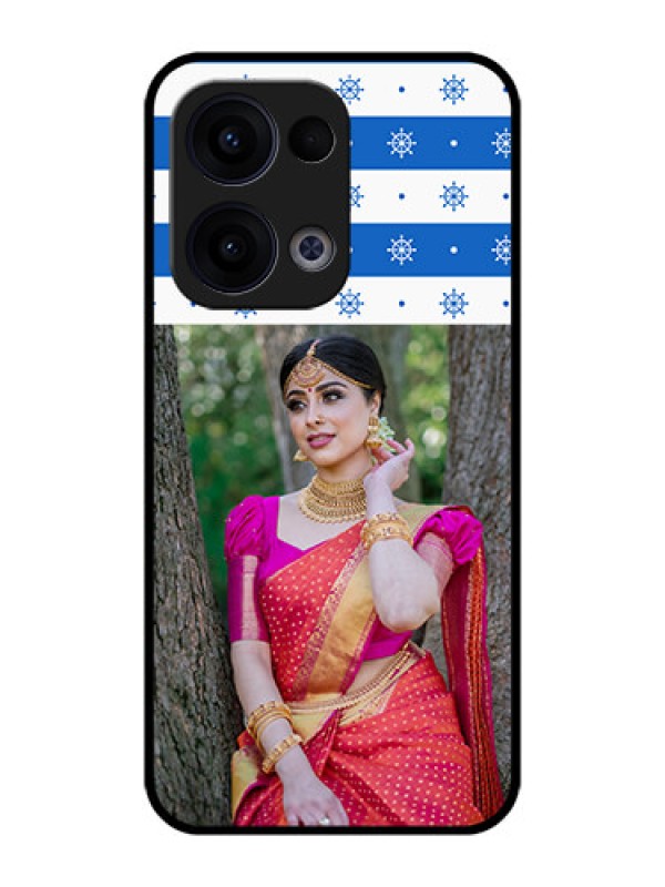 Custom Reno 13 5G Custom Metal Phone CaseSnow Pattern Design