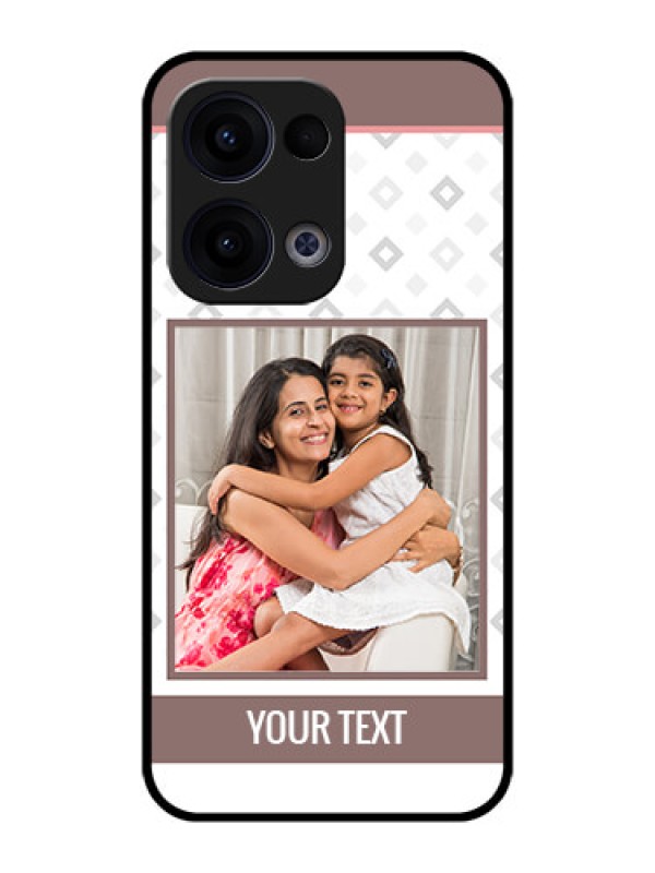 Custom Reno 13 5G Custom Metal Phone CaseSimple Diamond Design