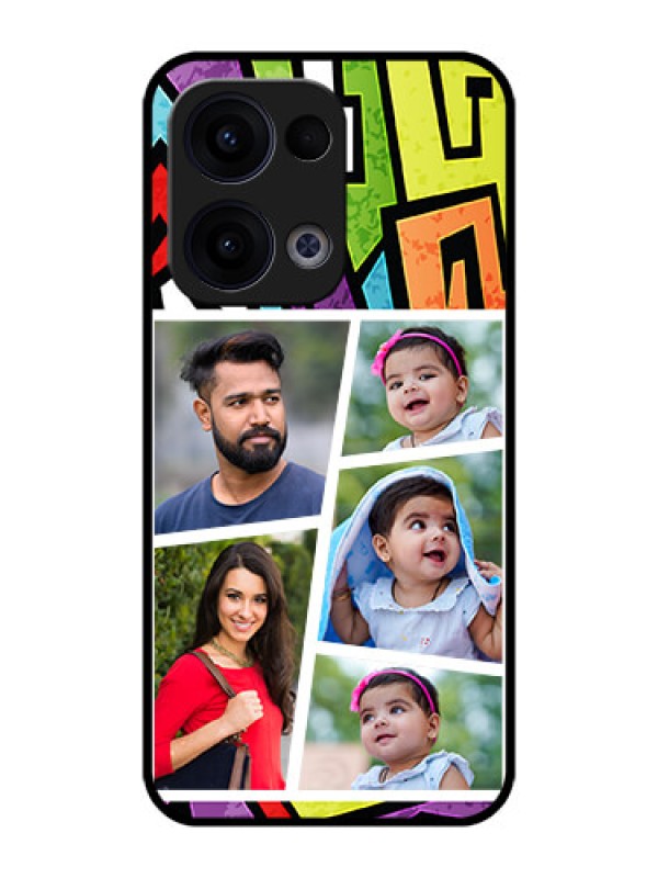 Custom Reno 13 5G Custom Metal Phone CaseGraffiti Pattern Design