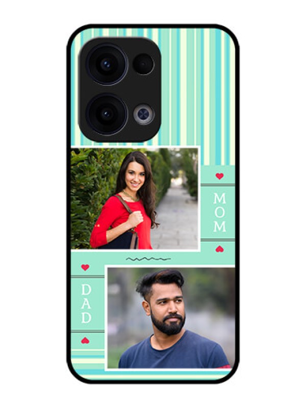 Custom Reno 13 5G Custom Metal Phone CaseMom and Dad Pic Design