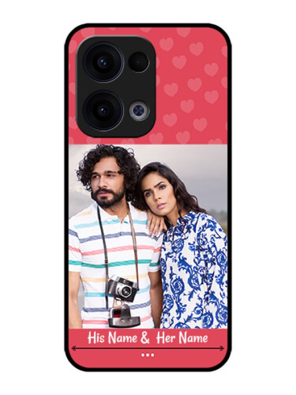 Custom Reno 13 5G Custom Metal Phone CaseSimple Love Design