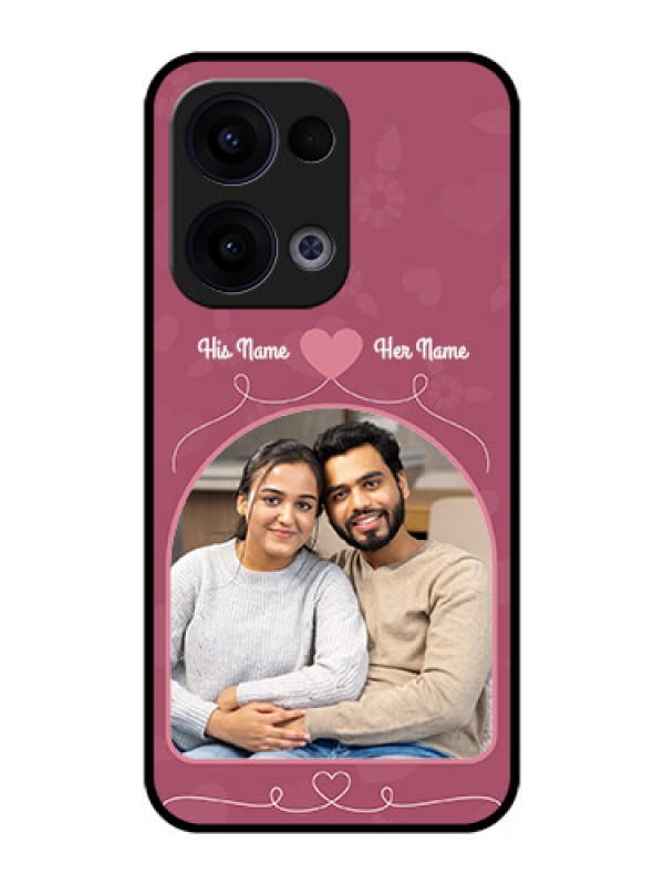 Custom Reno 13 5G Custom Metal Phone CaseLove Floral Design